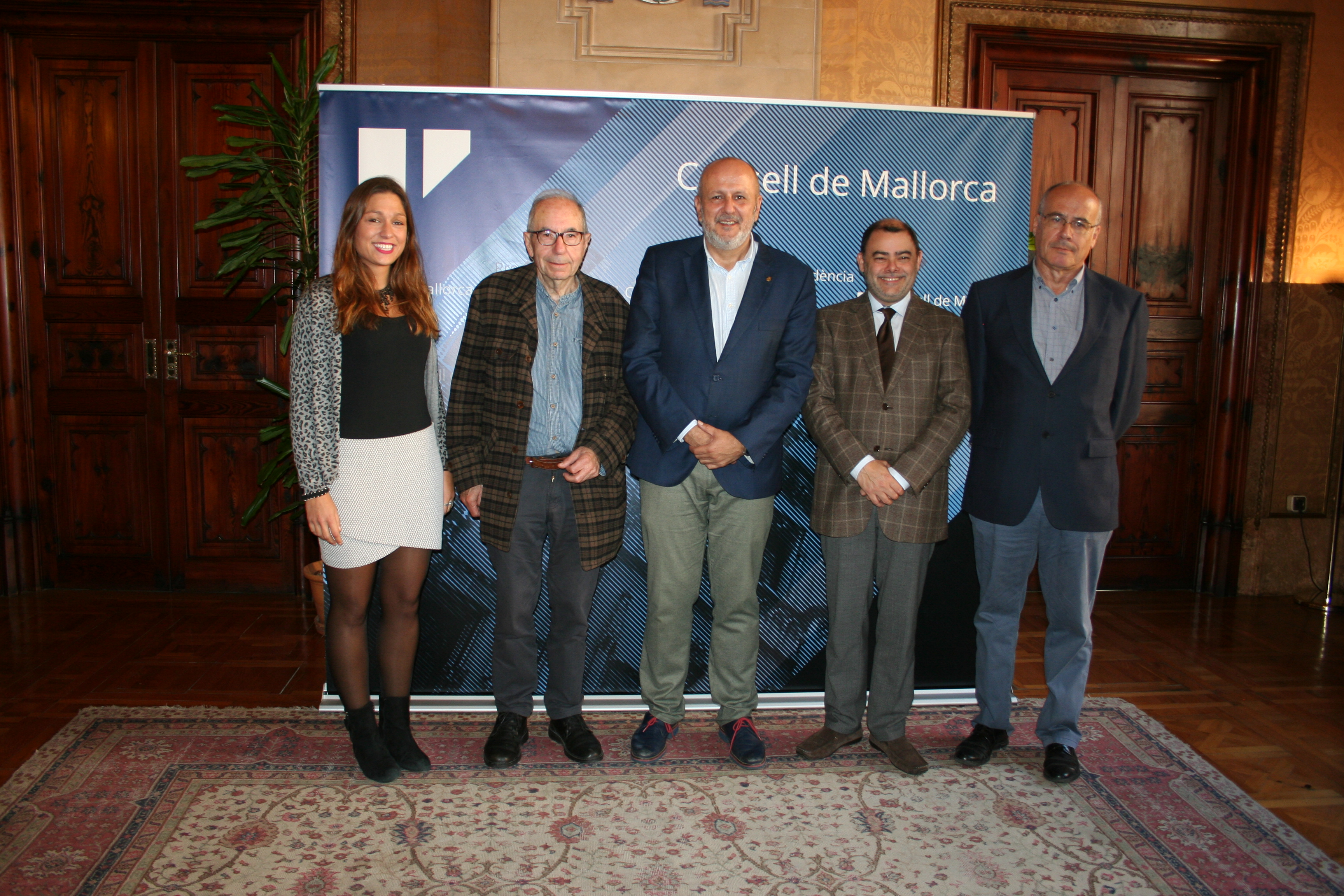 D'esquerra a dreta: Cristina Ballester, Antoni Pons, Miquel Ensenyat, Cosme Bonet i Antoni Amengual.
