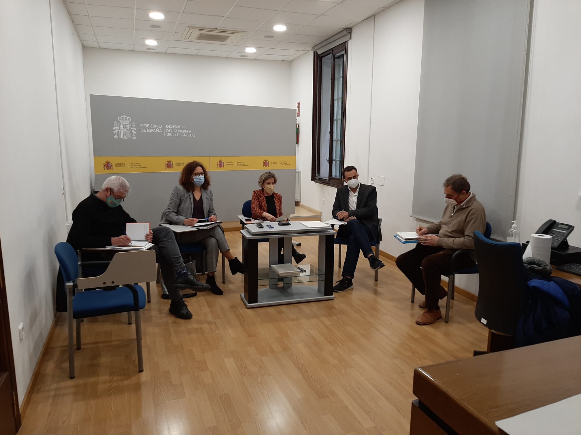 Reunión entre el Consell de Mallorca, Delegación del Gobierno en las Illes Balears y entitades de la carretera de la serra de Tramuntana.