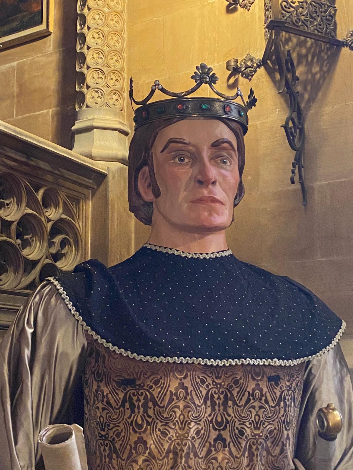 El gegant Jaume III després de la restauració