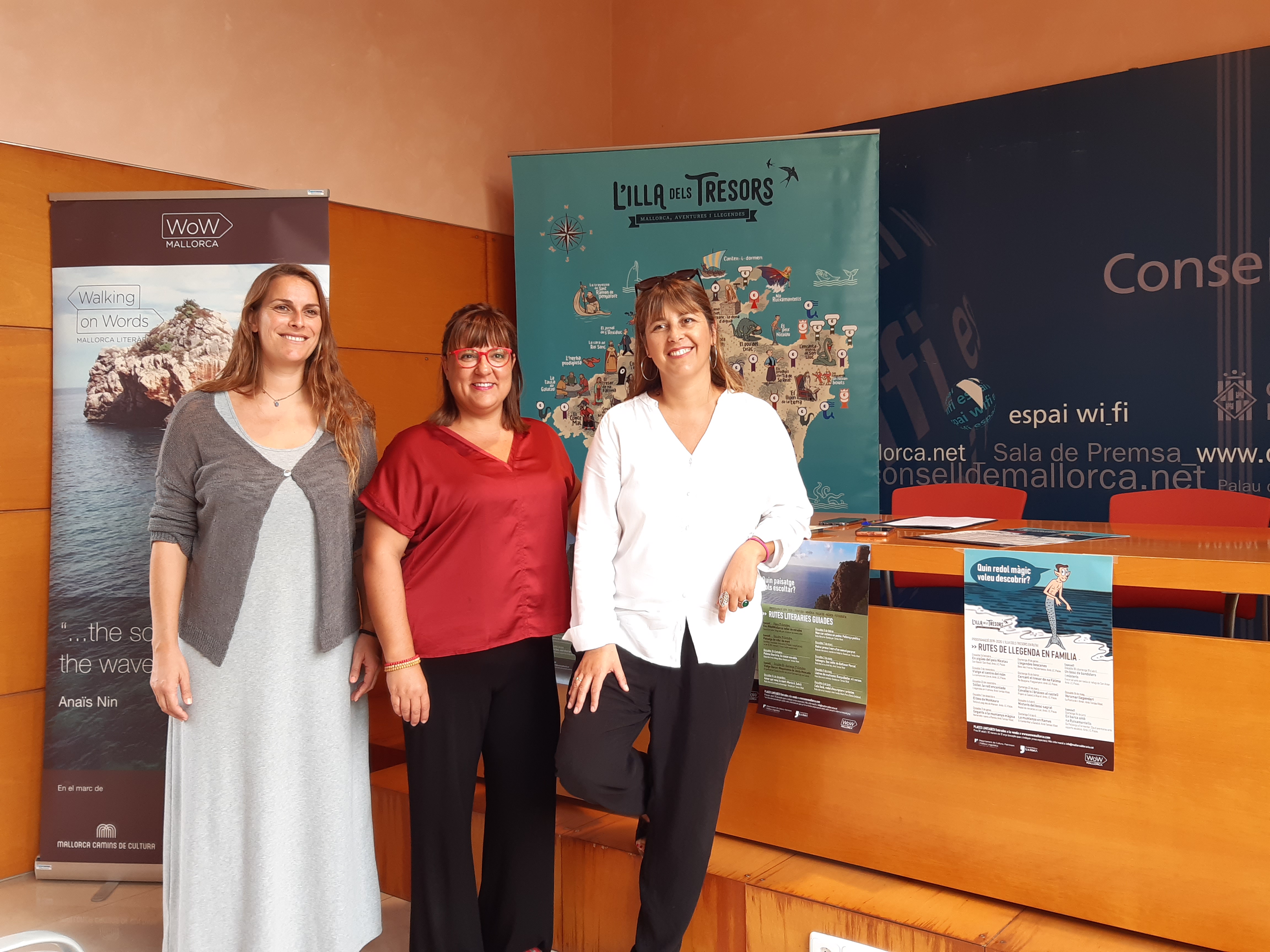 Presentació de WoW Mallorca 2019-2020 (Maria Pastor, Bel Busquets i Carme Castells)