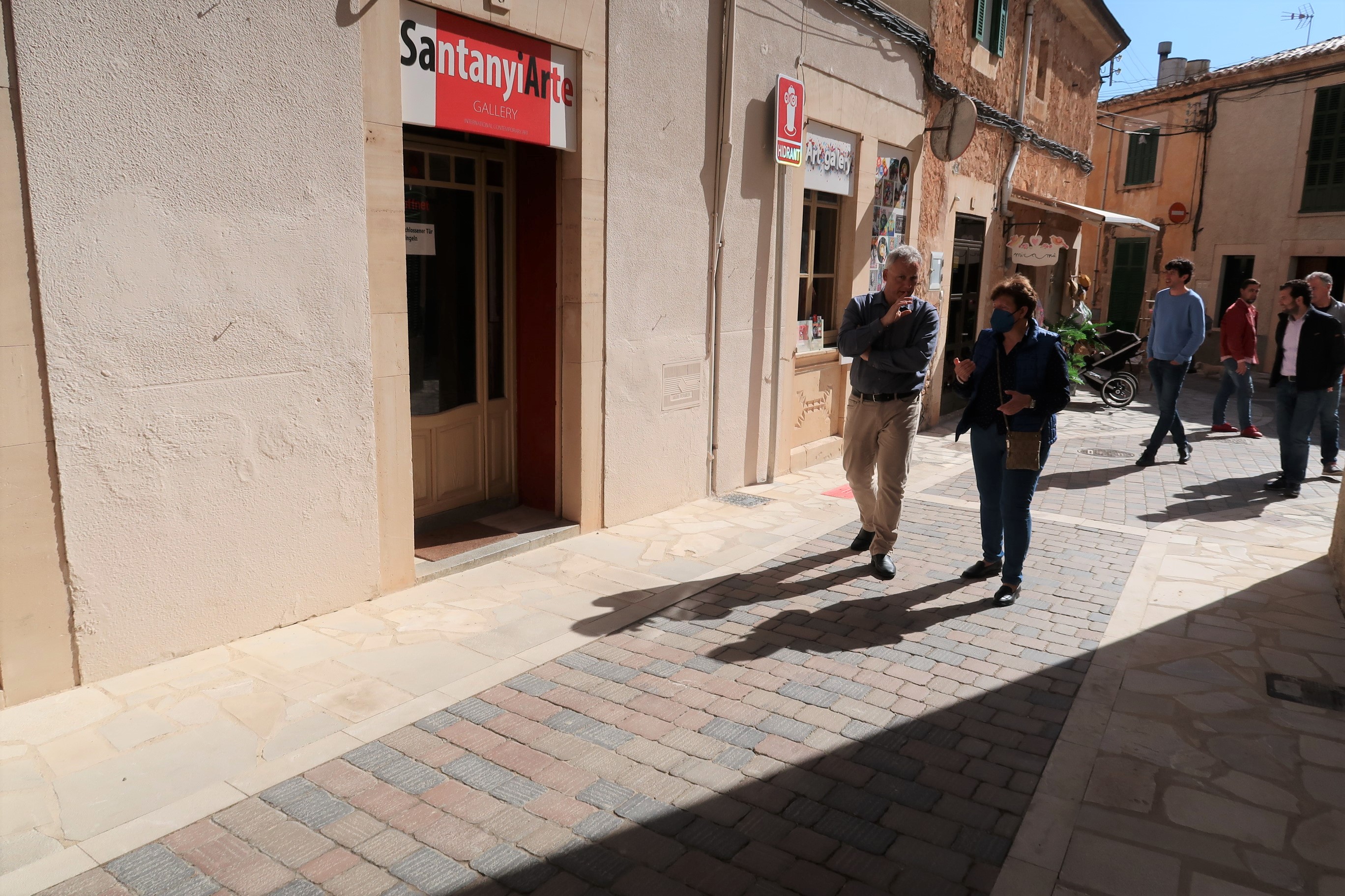 La reforma y acondicionamiento de la calle del Sol de Santanyí ha afectado principalmente a la accessibilidad.