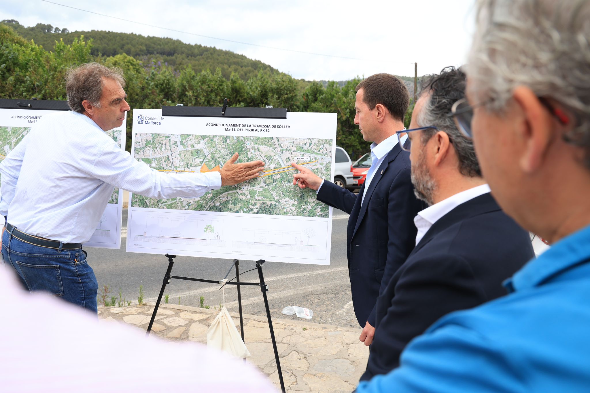 Presentación del proyecto de reforma de la travesía de Sóller para mejorar la movilidad del municipio.