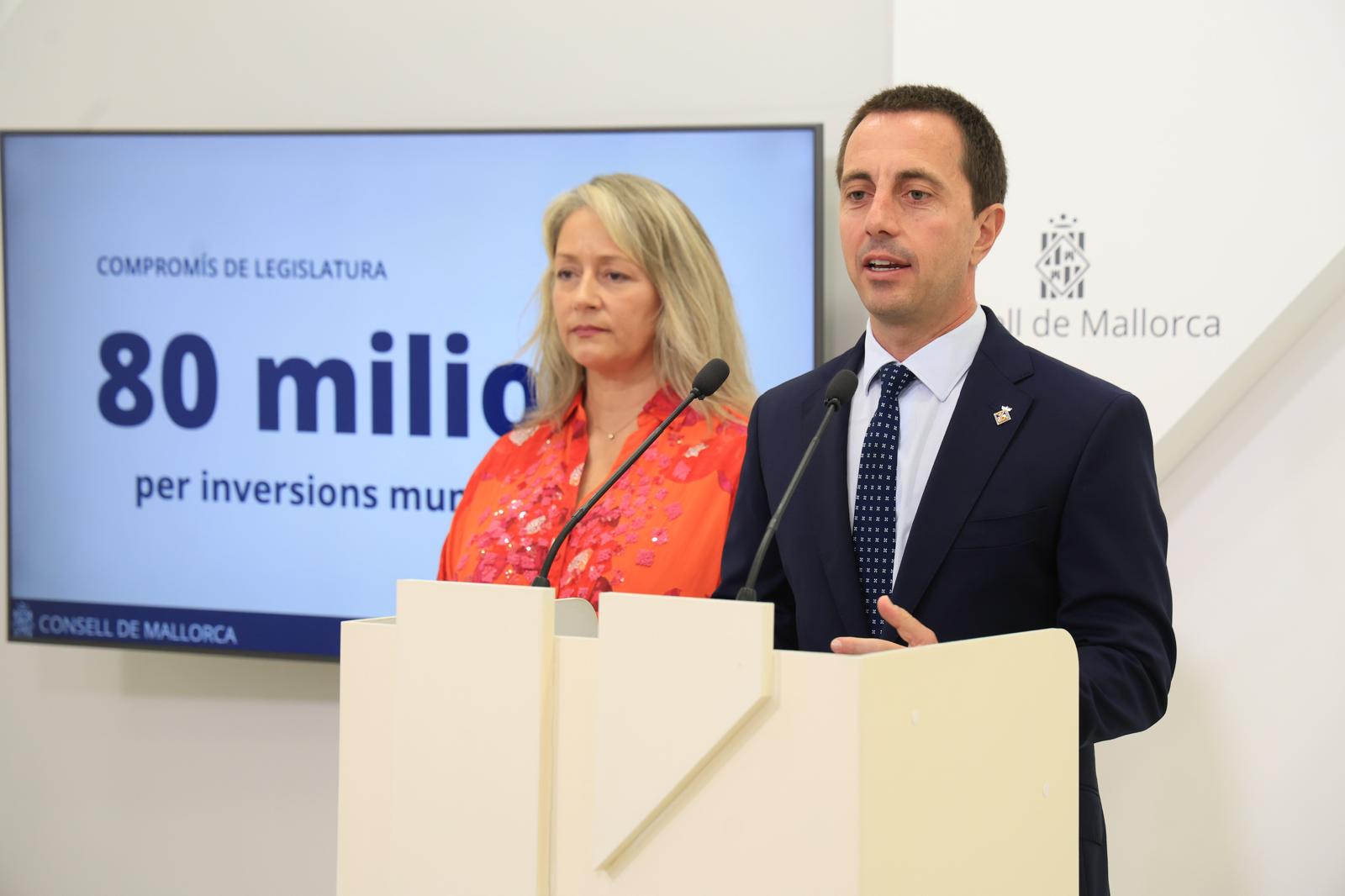 El president Galmés i las consellera Amate han presentat el Pla d'Obres i Serveis 2024/2025